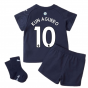 2021-2022 Man City 3rd Baby Kit (KUN AGUERO 10)