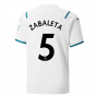 2021-2022 Man City Away Shirt (Kids) (ZABALETA 5)