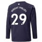 2021-2022 Man City Long Sleeve 3rd Shirt (Kids) (WRIGHT PHILLIPS 29)