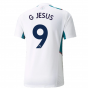 2021-2022 Man City Training Shirt (White) (G JESUS 9)