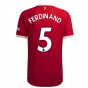 2021-2022 Man Utd Authentic Home Shirt (FERDINAND 5)