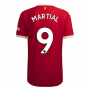 2021-2022 Man Utd Authentic Home Shirt (MARTIAL 9)