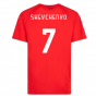 2022-2023 AC Milan Casuals Tee (Red) (SHEVCHENKO 7)