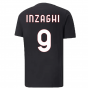 2022-2023 AC Milan FtblCore Tee (Black) (INZAGHI 9)