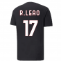 2022-2023 AC Milan FtblCore Tee (Black) (R.LEAO 17)