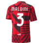 2022-2023 AC Milan Pre-Match Jersey (Red) (MALDINI 3)