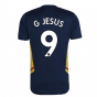 2022-2023 Arsenal Training Shirt (Navy) (G JESUS 9)