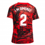 2022-2023 Atletico Madrid Pre-Match Training Shirt (Red) (J M GIMENEZ 2)