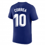 2022-2023 Atletico Madrid Swoosh Tee (Deep Royal) (CORREA 10)