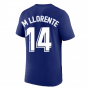 2022-2023 Atletico Madrid Swoosh Tee (Deep Royal) (M LLORENTE 14)