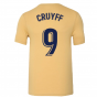 2022-2023 Barcelona Evergreen Crest Tee (Gold) (CRUYFF 9)