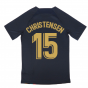 2022-2023 Barcelona Pre-Match Training Shirt (Obsidian) (CHRISTENSEN 15)