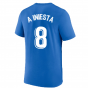 2022-2023 Barcelona Swoosh Club Tee (Blue) (A INIESTA 8)