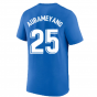 2022-2023 Barcelona Swoosh Club Tee (Blue) (AUBAMEYANG 25)