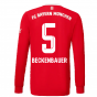 2022-2023 Bayern Munich Long Sleeve Home Shirt (BECKENBAUER 5)