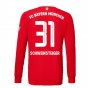 2022-2023 Bayern Munich Long Sleeve Home Shirt (Kids) (SCHWEINSTEIGER 31)