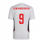 2022-2023 Bayern Munich Training Tee (White) (LEWANDOWSKI 9)