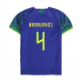 2022-2023 Brazil Away Little Boys Mini Kit (Marquinhos 4)