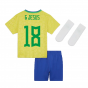2022-2023 Brazil Home Little Boys Mini Kit (G Jesus 18)