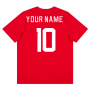 2022-2023 Egypt FtblCore Tee (Red) (Your Name)