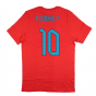 2022-2023 England World Cup Crest Tee (Red) - Kids (Rooney 10)
