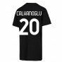 2022-2023 Inter Milan Crest Tee (Black) (CALHANOGLU 20)