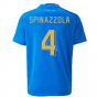 2022-2023 Italy Home Shirt (Kids) (SPINAZZOLA 4)