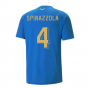 2022-2023 Italy Player Casuals Tee (Blue) (SPINAZZOLA 4)