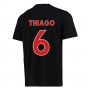 2022-2023 Liverpool Graphic Tee (Black) (THIAGO 6)