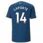 2022-2023 Man City Casuals Tee (Blue) (LAPORTE 14)