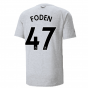 2022-2023 Man City Casuals Tee (Light Grey) (FODEN 47)