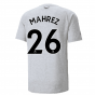 2022-2023 Man City Casuals Tee (Light Grey) (MAHREZ 26)