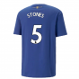 2022-2023 Man City Chinese New Year Graphic Tee (Blue) (Stones 5)