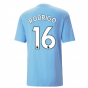 2022-2023 Man City FtblCulture Tee (Blue) (RODRIGO 16)