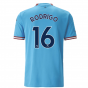 2022-2023 Man City Home Shirt (RODRIGO 16)