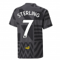 2022-2023 Man City Pre-Match Jersey (Black) - Kids (STERLING 7)