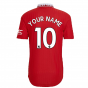 2022-2023 Man Utd Authentic Home Shirt (Your Name)