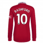 2022-2023 Man Utd Long Sleeve Home Shirt (RASHFORD 10)