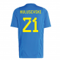 2022-2023 Sweden Training Jersey (Glory Blue) (KULUSEVSKI 21)