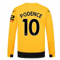 2022-2023 Wolves Long Sleeve Home Shirt (PODENCE 10)