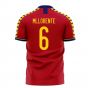 Spain 2024-2025 Home Concept Football Kit (Libero) (M LLORENTE 6)