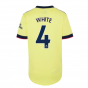 Arsenal 2021-2022 Away Shirt (Ladies) (WHITE 4)