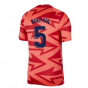 2021-2022 Atletico Madrid Pre-Match Training Shirt (Red) - Kids (R DE PAUL 5)