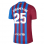 2021-2022 Barcelona Vapor Match Home Shirt (AUBAMEYANG 25)