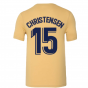 2022-2023 Barcelona Evergreen Crest Tee (Gold) (A INIESTA 8)