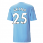 2022-2023 Man City FtblCulture Tee (Blue) (BERNARDO 20)