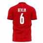 Aberdeen 2023-2024 Home Concept Football Kit (Airo) (DEVLIN 6)