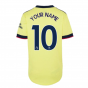 Arsenal 2021-2022 Away Shirt (Ladies) (Your Name)