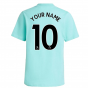 Arsenal 2021-2022 Training Tee (Acid Mint) (Your Name)