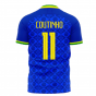 Brazil 2021-2022 Away Concept Football Kit (Fans Culture) (COUTINHO 11)